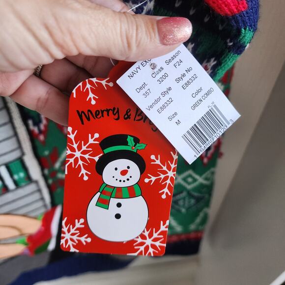 32 Degrees Mens Med Ugly Christmas Sweater North Swole Bodybuilder Drink Pocket - Picture 5 of 8